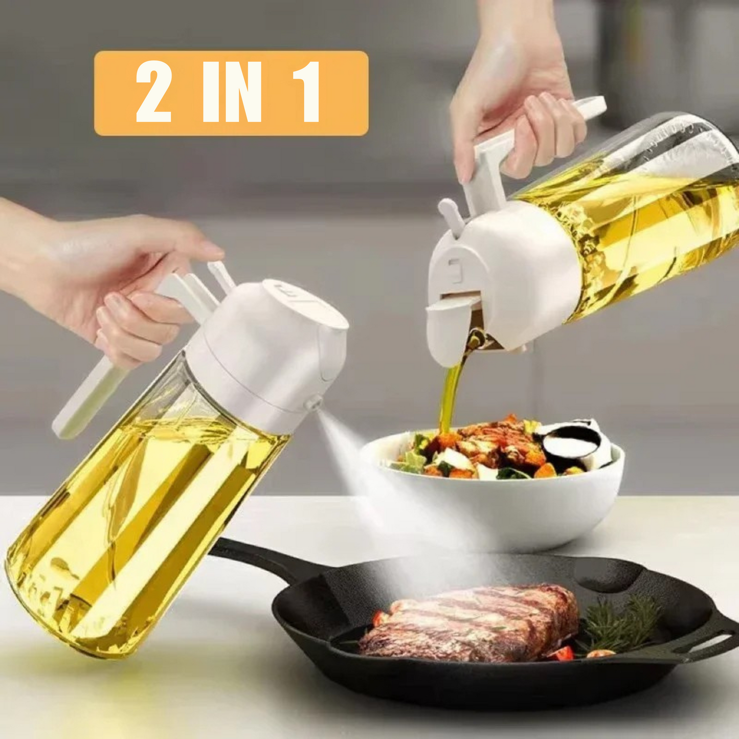 Pulverizador aceite 2 en 1