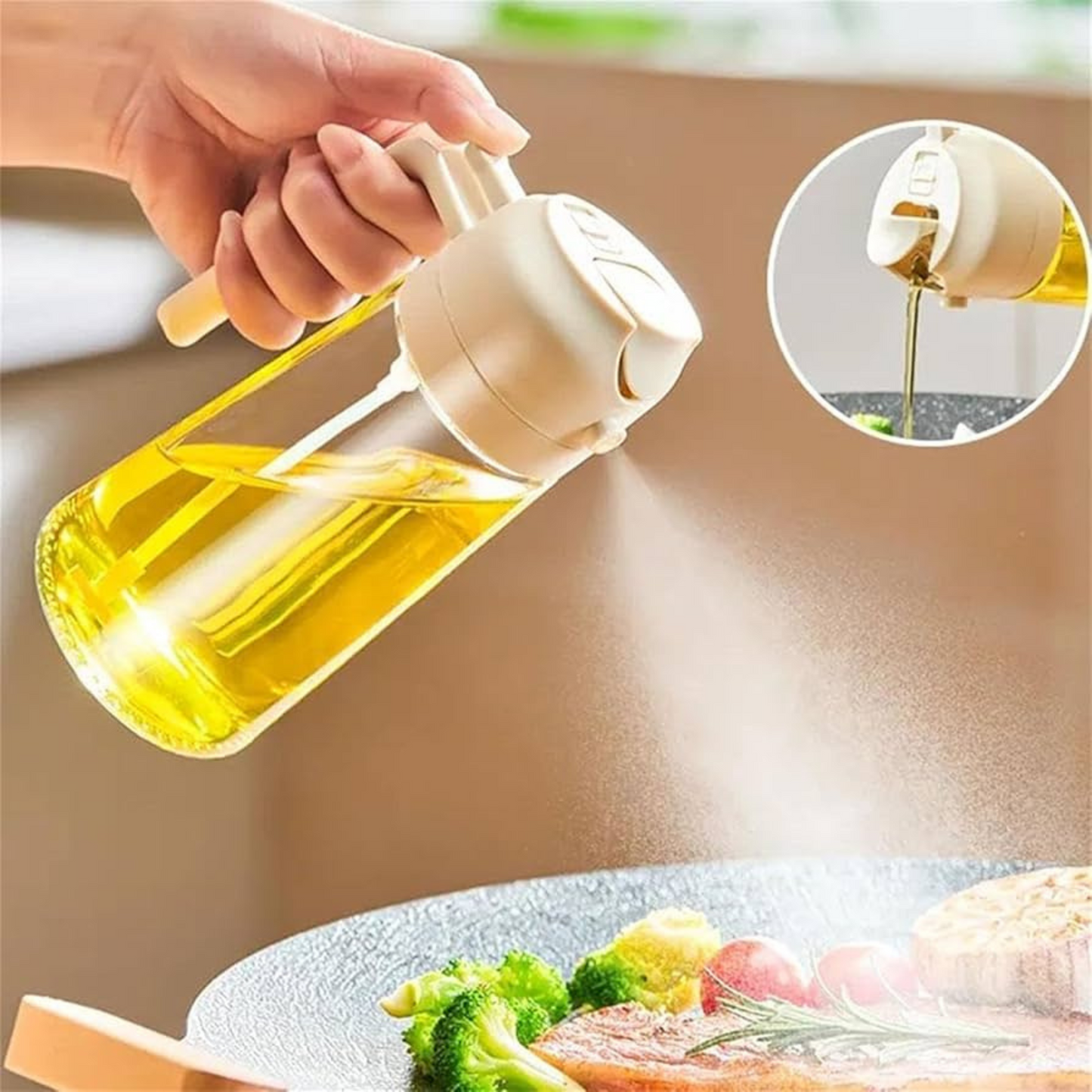 Pulverizador aceite 2 en 1